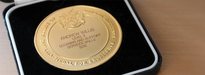 Clean 143 gold medal award